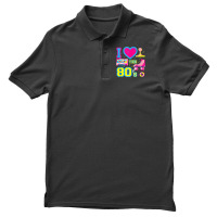 I Love Heart The 80's   Retro Vintage Vaporwave Co Men's Polo Shirt | Artistshot