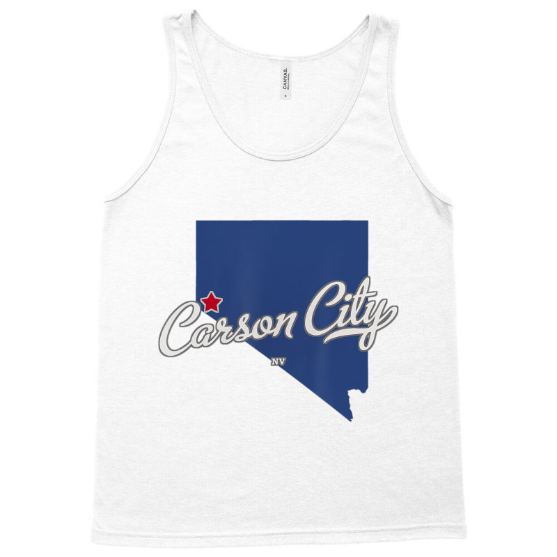 Carson City Nevada Nv Map T Shirt Tank Top | Artistshot