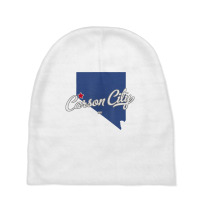 Carson City Nevada Nv Map T Shirt Baby Beanies | Artistshot