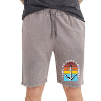 Hang 10 Surf Company Retro Anchor Sunset Distresse Vintage Short | Artistshot