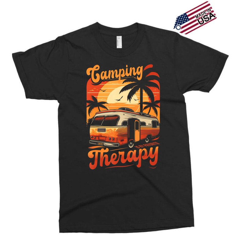 Camping Is My Favorite Therapy Fun Summer Beach Ca Exclusive T-shirt | Artistshot