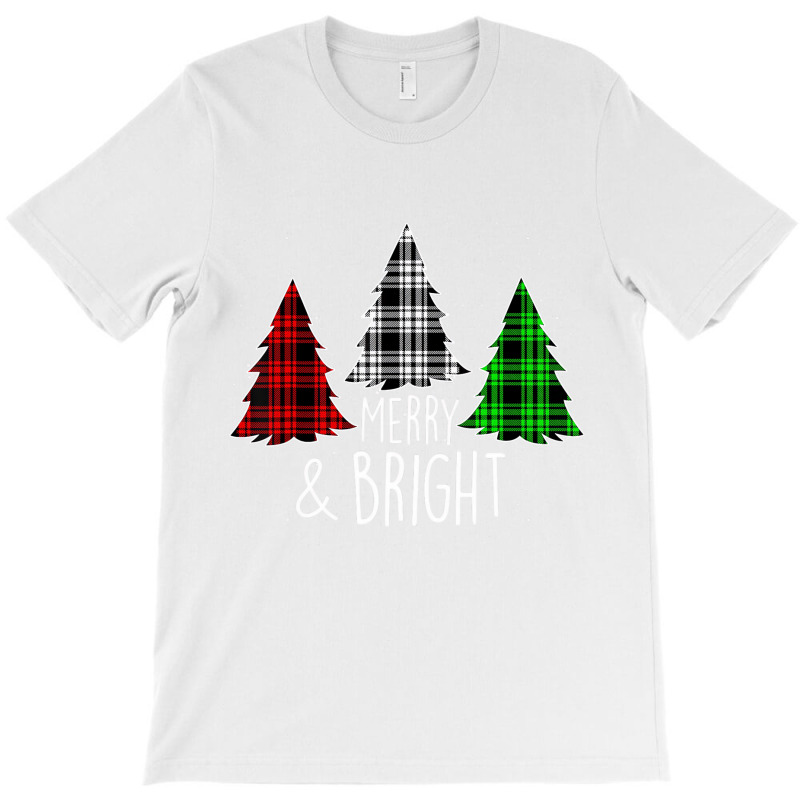 Merry And Bright Christmas Family Pajamas Matching T-shirt | Artistshot