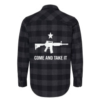 Gun Rights Supporter Ar 15 Come And Take It 2a Gun Flannel Shirt | Artistshot