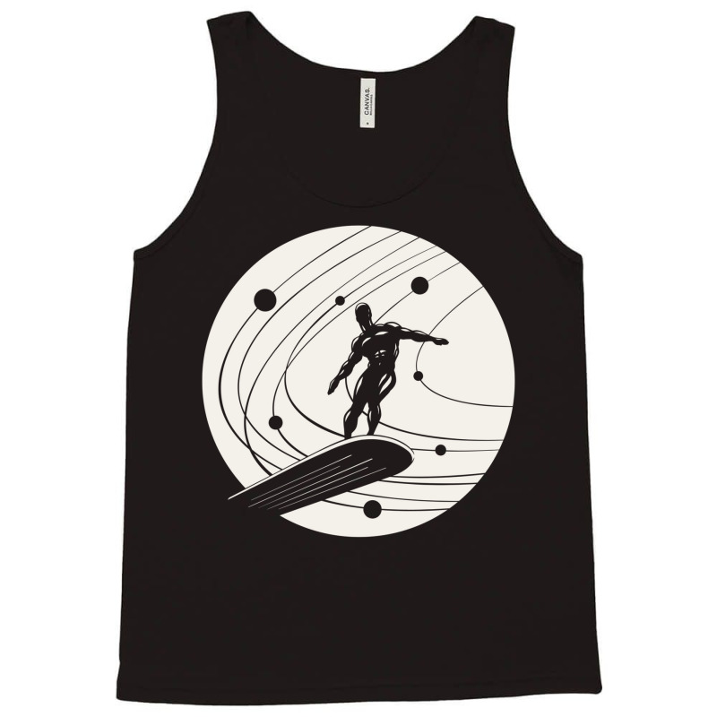 Silver Surfer Minimalist White Tank Top by alchaobpsr | Artistshot