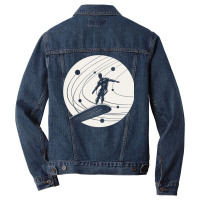 Silver Surfer Minimalist White Men Denim Jacket | Artistshot