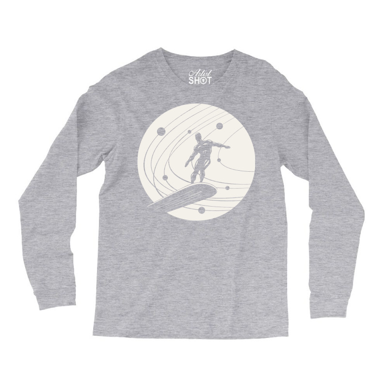 Silver Surfer Minimalist White Long Sleeve Shirts by alchaobpsr | Artistshot