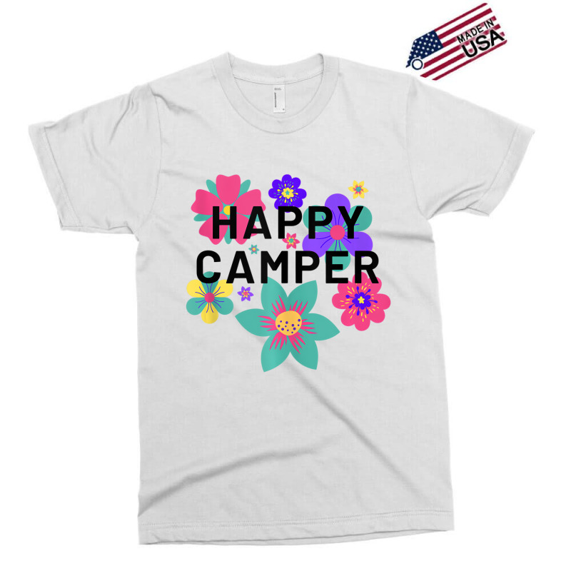 Happy Camper Floral Layering Flowers Camping Tee F Exclusive T-shirt | Artistshot