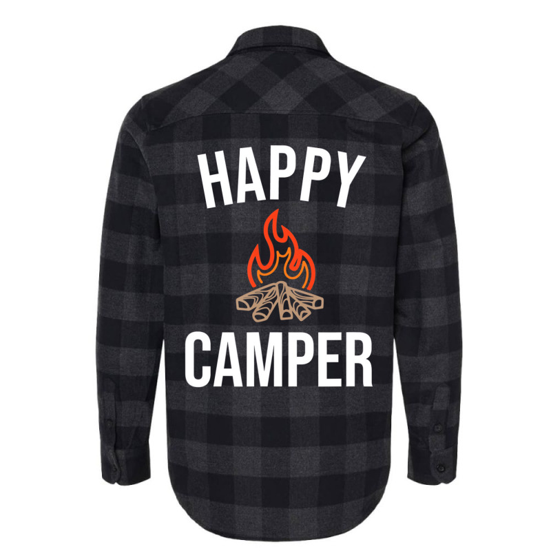 Happy Camper T Shirt Flannel Shirt | Artistshot