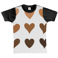 Melanin Skin Tone Hearts Be Kind Black History Mon Graphic Youth T-shirt | Artistshot