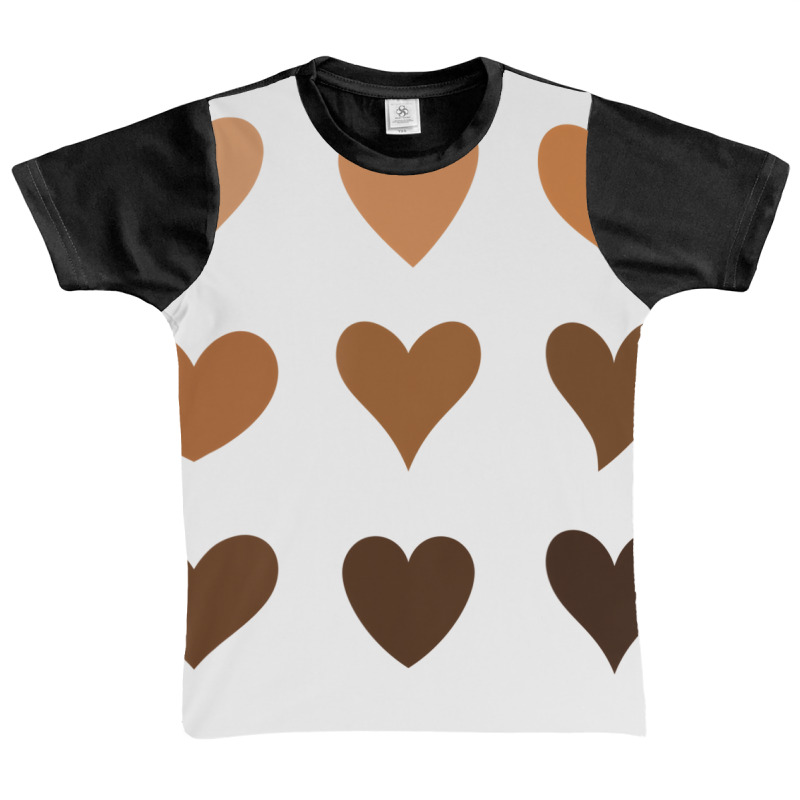 Melanin Skin Tone Hearts Be Kind Black History Mon Graphic Youth T-shirt | Artistshot