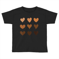 Melanin Skin Tone Hearts Be Kind Black History Mon Toddler T-shirt | Artistshot