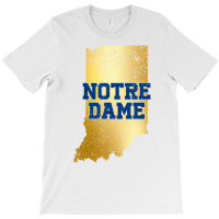 Vintage Notre Dame Shirt Notre Dame Map Women Men T-shirt | Artistshot