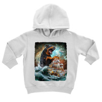 Rottweiler Dog As Kraken Attack A War Ship At High Toddler Hoodie | Artistshot