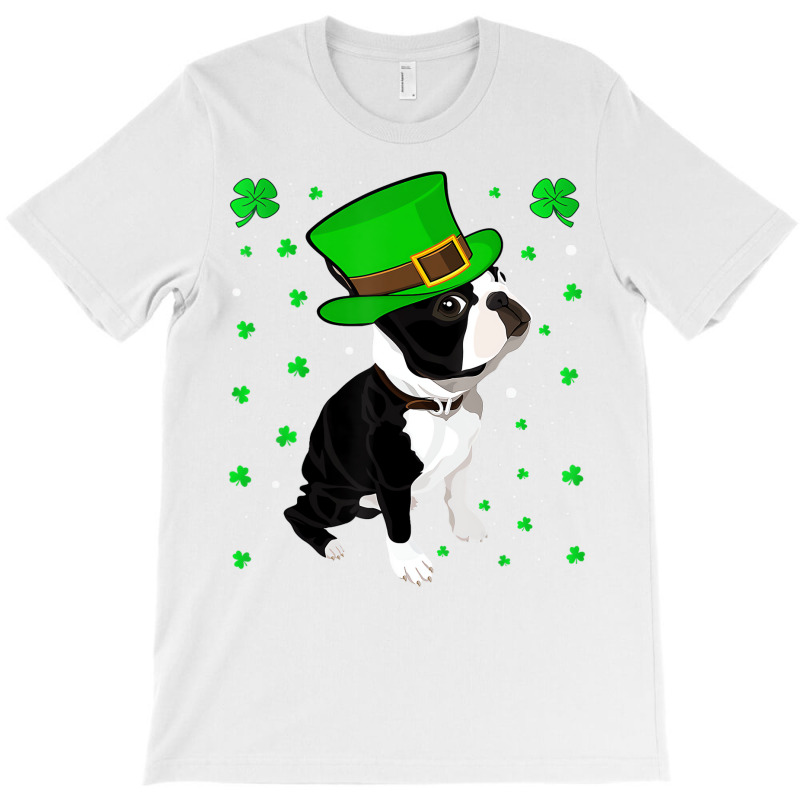 Funny Irish Leprechaun Hat Boston Terrier St. Patr T-shirt | Artistshot