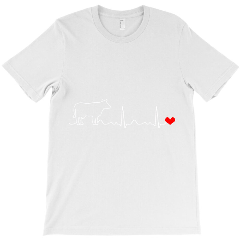 I Love My Cow Valve Ekg Heartbeat Heart Patient T T-shirt | Artistshot