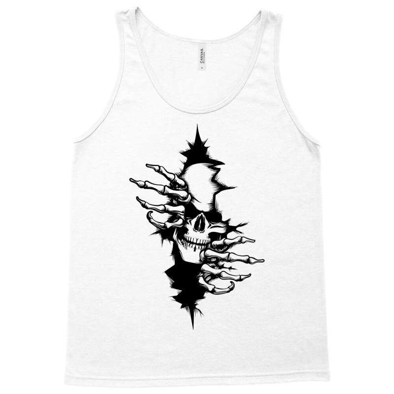 Skull In The Wall File 2 Tank Top by alchaobpsr | Artistshot