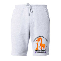 I Love Someone With A Trach Tracheostomy Awareness Fleece Short | Artistshot