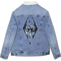 Skyrim Unisex Sherpa-lined Denim Jacket | Artistshot