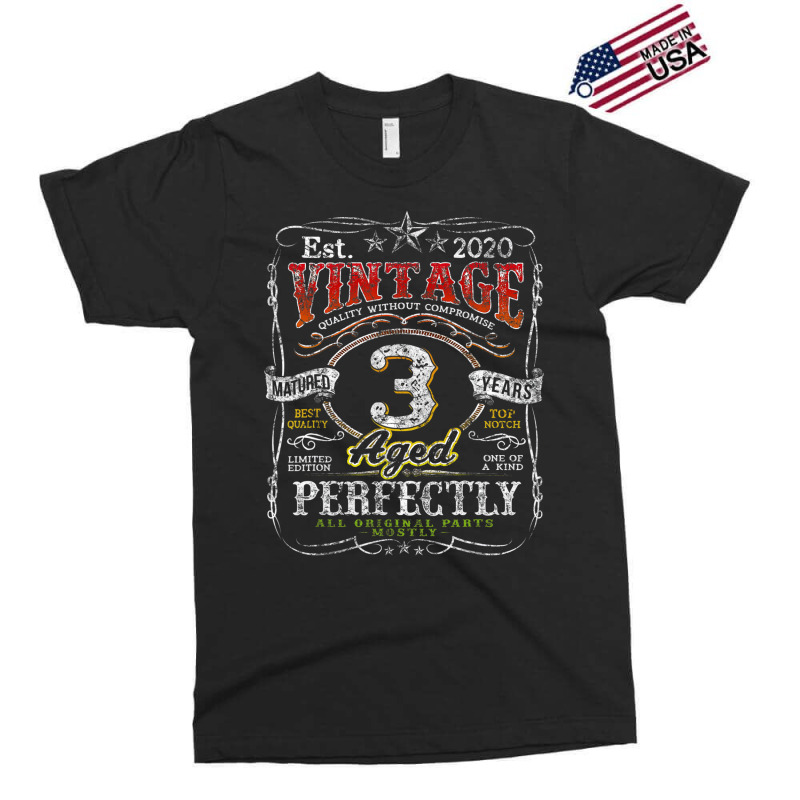 Vintage 2020 Limited Edition 3 Year Old 3rd Birthd Exclusive T-shirt by catricegar | Artistshot