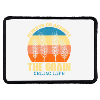 Celiac Life   Wheat Barley Rye Gluten Intolerance Rectangle Patch | Artistshot