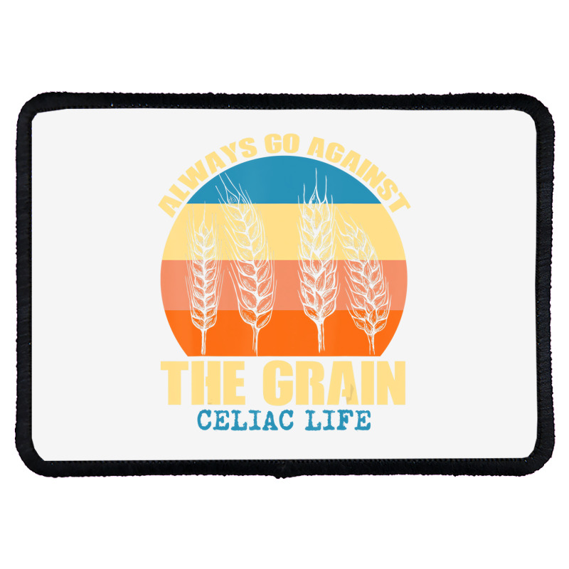 Celiac Life   Wheat Barley Rye Gluten Intolerance Rectangle Patch | Artistshot