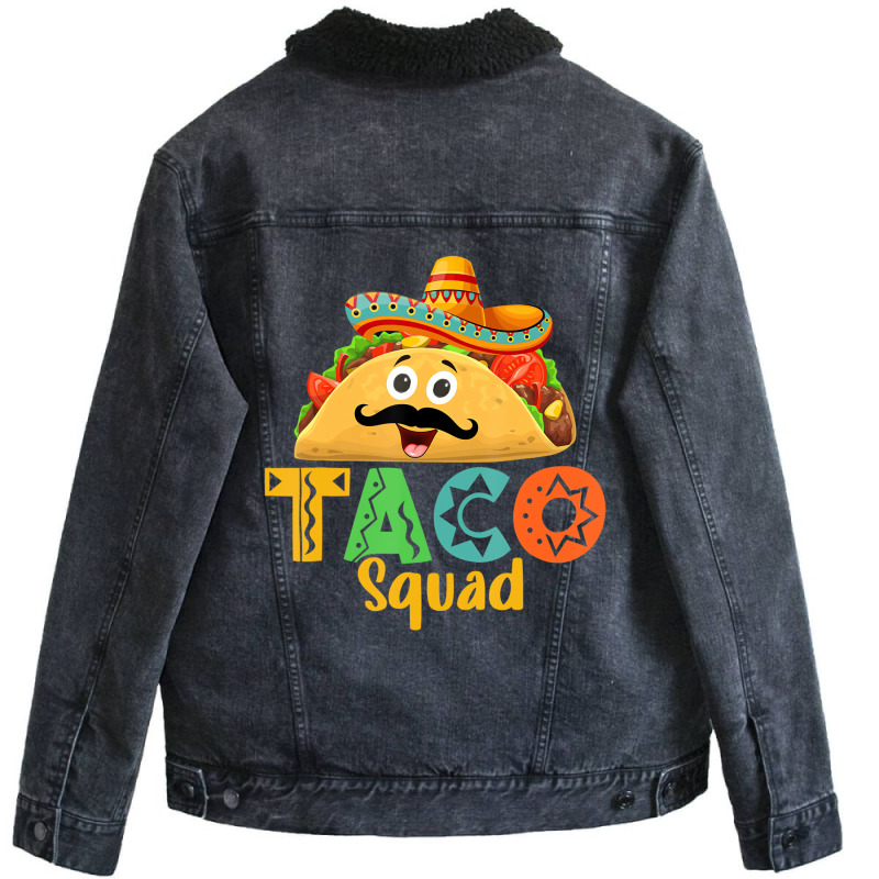 Mexican Food Lover Cinco De Mayo Taco Squad T Shir Unisex Sherpa-lined Denim Jacket | Artistshot