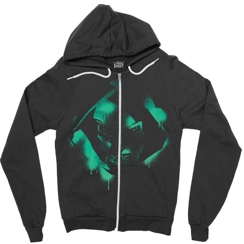 Doom (faded Paint) T Shirt Zipper Hoodie | Artistshot