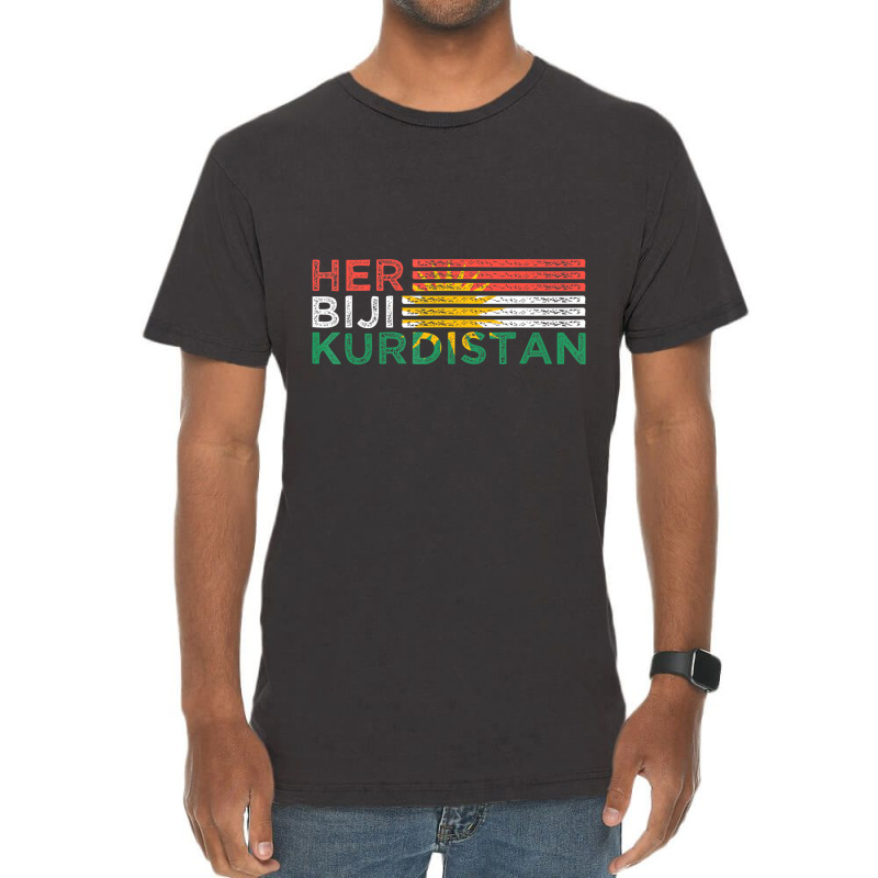 Her Biji Kurdistan T Shirt Vintage T-Shirt by arainro | Artistshot