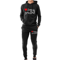 I Miss You Dad   Daughter   Son Remembrance Of Fat Hoodie & Jogger Set | Artistshot