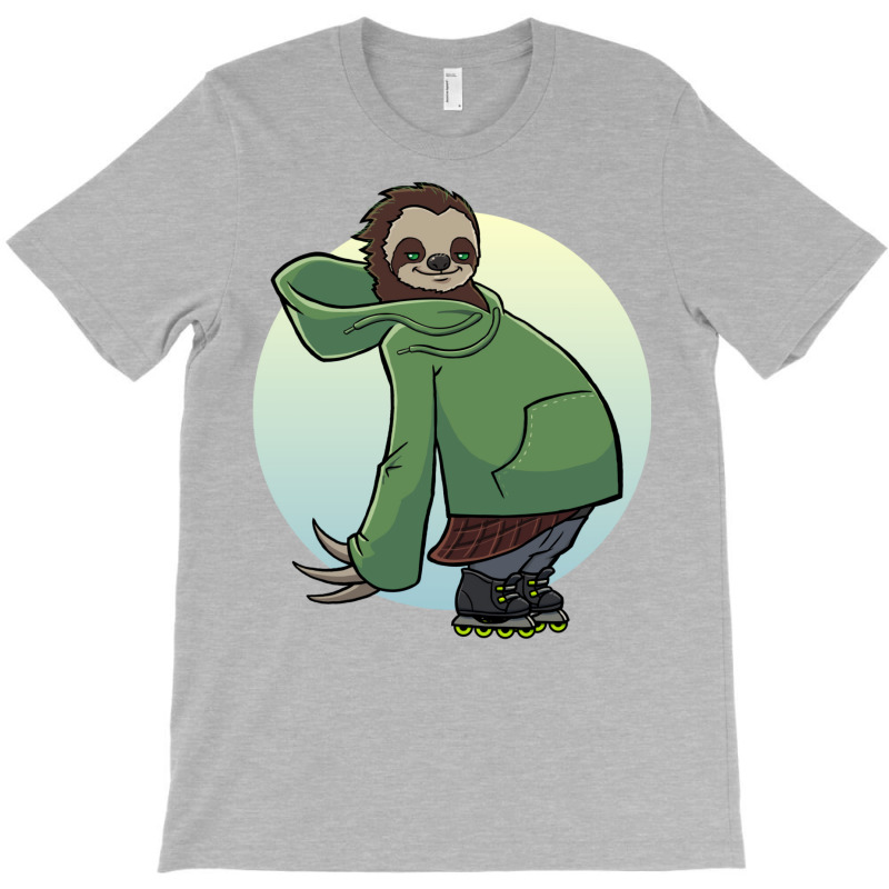 Sloth Roller Blade Skating T-shirt | Artistshot