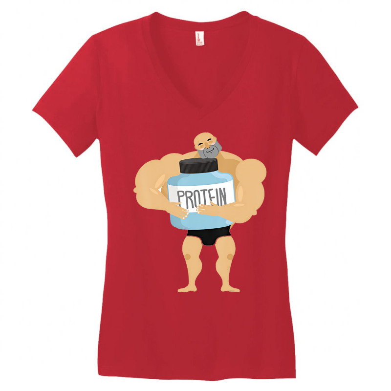 I Love Protein T Shirt Women's V-Neck T-Shirt by kranendon | Artistshot