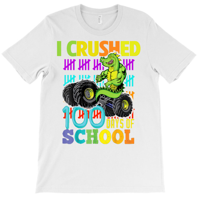 Mens Funny And Cute Alligator Monster Truck 100 Da T-shirt | Artistshot