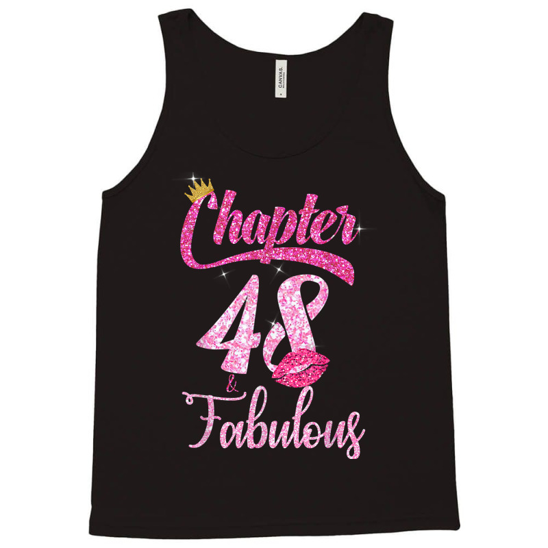 Womens 48th Birthday Lips  Chapter 48 And Fabulous Tank Top | Artistshot