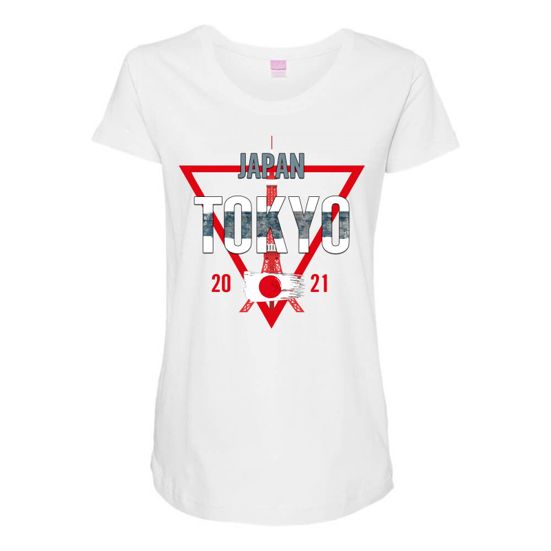 Japan Tokyo 2021 For Light Maternity Scoop Neck T-shirt by autlu2024 | Artistshot