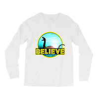 Believe Sea Monsters Ocean Plesiosaur Dinosaur Nes Long Sleeve Shirts | Artistshot