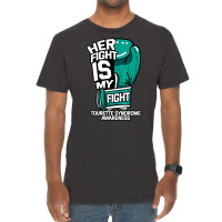 Her Fight Is My Fight Tourette Syndrome Teal Copro Vintage T-shirt | Artistshot