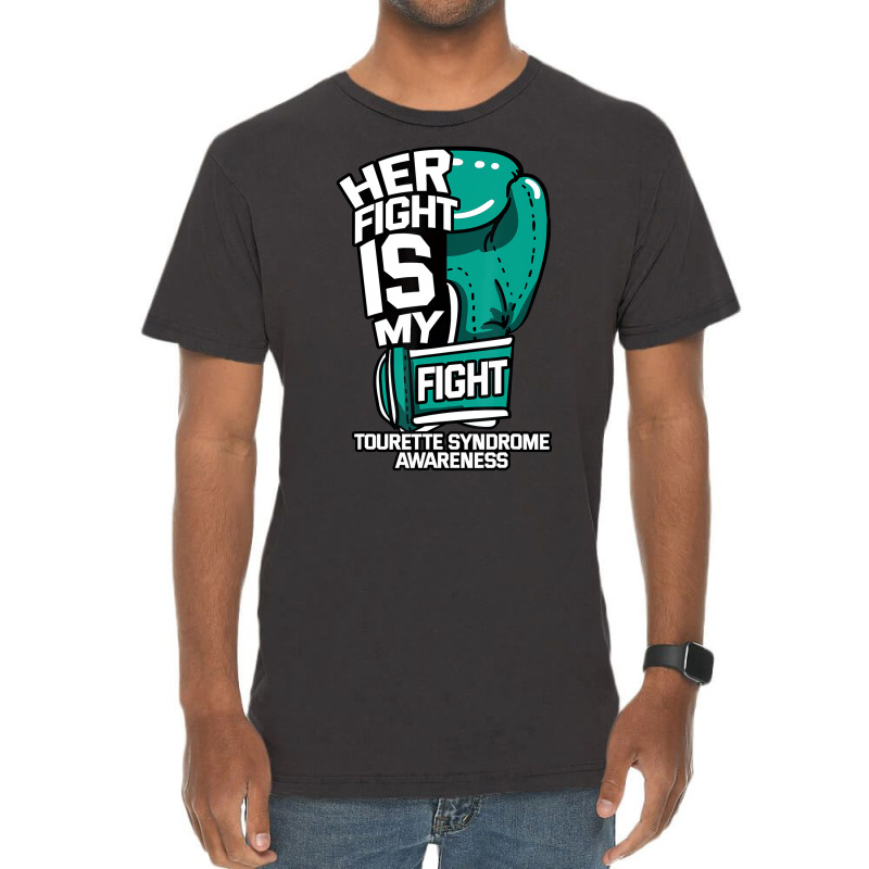 Her Fight Is My Fight Tourette Syndrome Teal Copro Vintage T-shirt | Artistshot