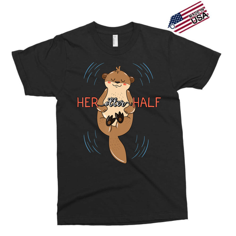 Her Otter Half Musteline Mammal Mustelid Couple An Exclusive T-shirt | Artistshot