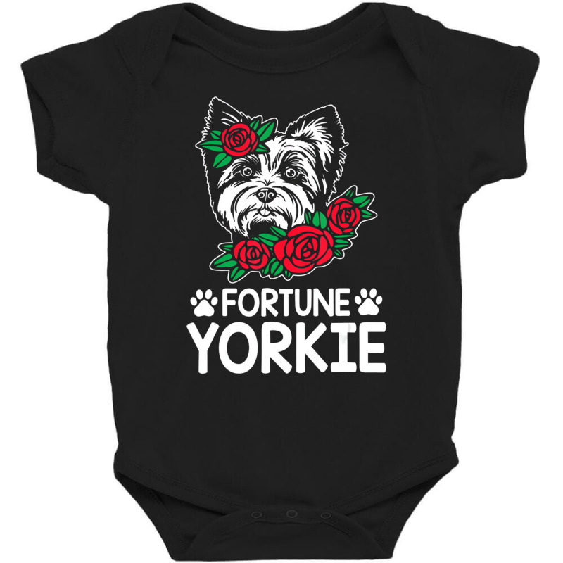 Fortune Yorkie Funny Yorkshire Terrier Humor Toy S Baby Bodysuit by galloywa | Artistshot