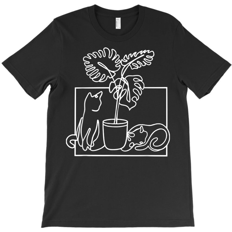 Womens Cat Watering Plants Lover Cat Plant T Shirt T-shirt | Artistshot