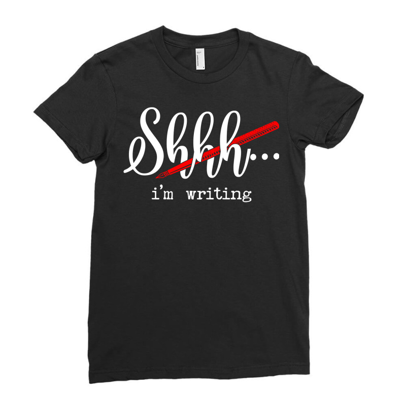 Writing Novel Writer & Published Author Sweatshirt Ladies Fitted T-Shirt by byrneo | Artistshot