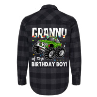 Granny Of The Birthday Boy Monster Truck Birthday Flannel Shirt | Artistshot