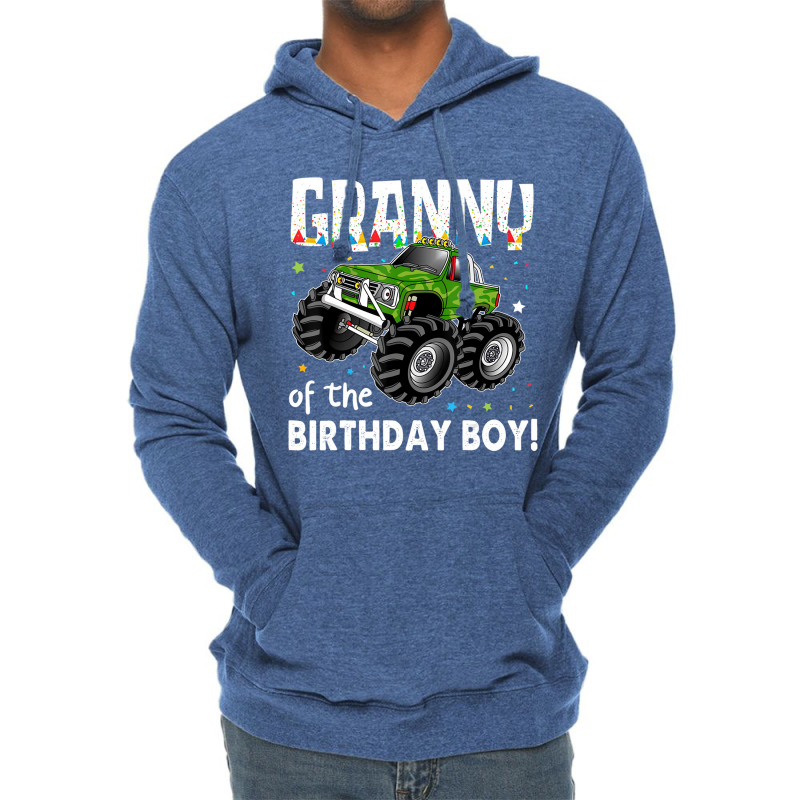 Granny Of The Birthday Boy Monster Truck Birthday Lightweight Hoodie | Artistshot