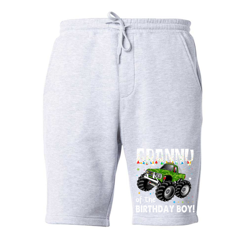 Granny Of The Birthday Boy Monster Truck Birthday Fleece Short | Artistshot