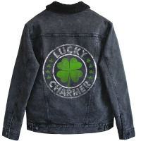 Funny St Patrick's Day T Shirt Boys Girls Kids Luc Unisex Sherpa-lined Denim Jacket | Artistshot