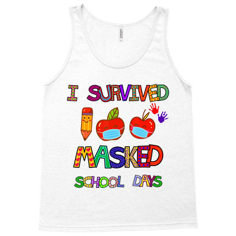 I Survived 100 Masked School Days Student Teacher Tank Top | Artistshot