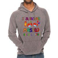 I Survived 100 Masked School Days Student Teacher Vintage Hoodie | Artistshot