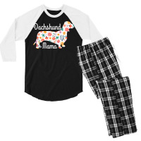 Womens Dachshund Mama Wiener Dog Doxie Mom Funny C Men's 3/4 Sleeve Pajama Set | Artistshot