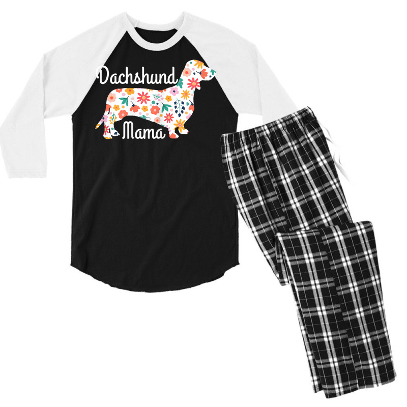 Womens Dachshund Mama Wiener Dog Doxie Mom Funny C Men's 3/4 Sleeve Pajama Set | Artistshot