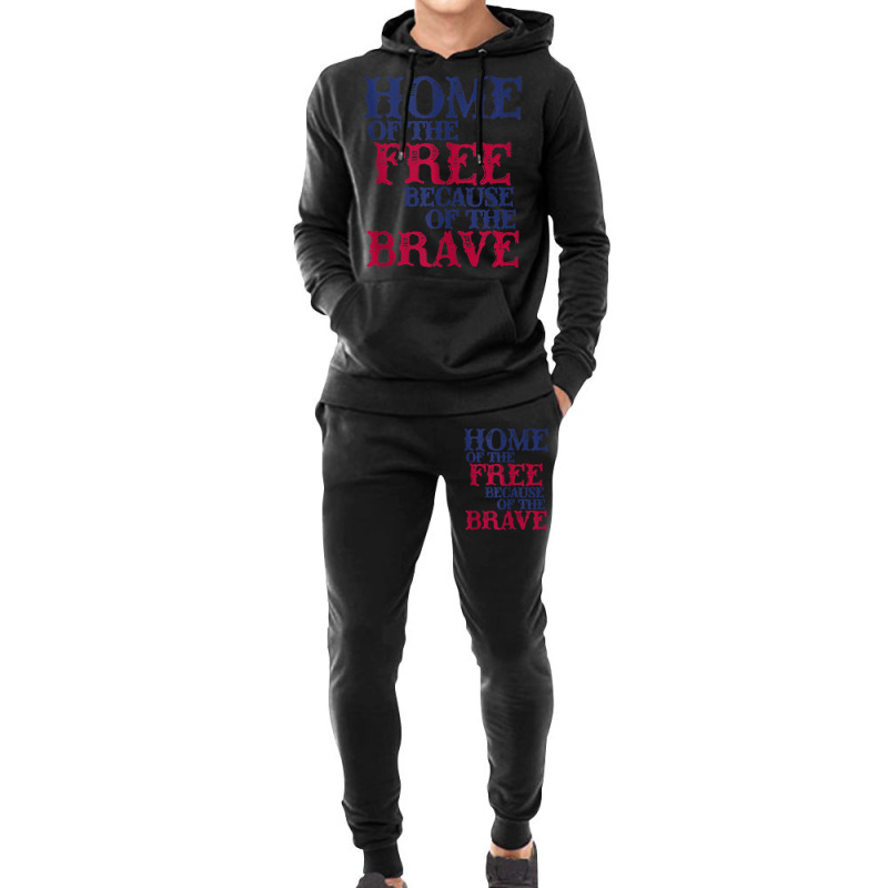 Home Of The Free Because Of The Brave Tank Top Hoodie & Jogger Set | Artistshot